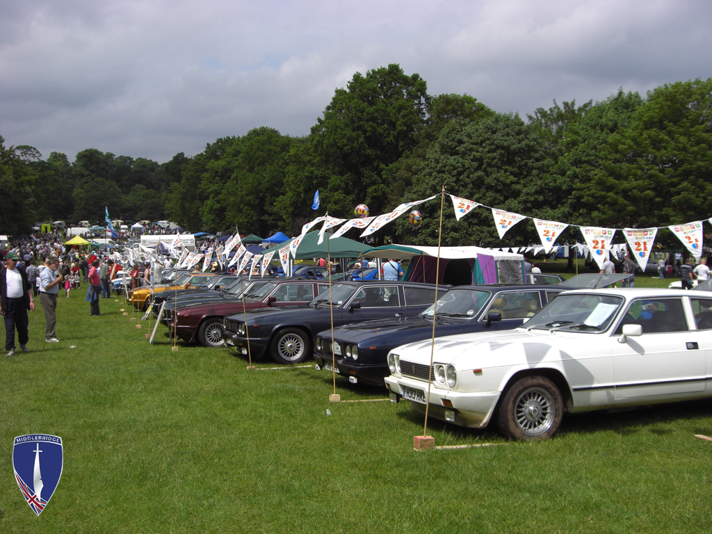 Cars on display
